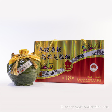 Scatola regalo Shaoxing Huadiao Vino di 18 anni